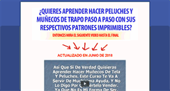 Desktop Screenshot of hacer-peluches-y-munecas.info